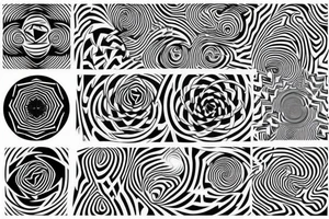 Trippy optical illusion tattoo idea