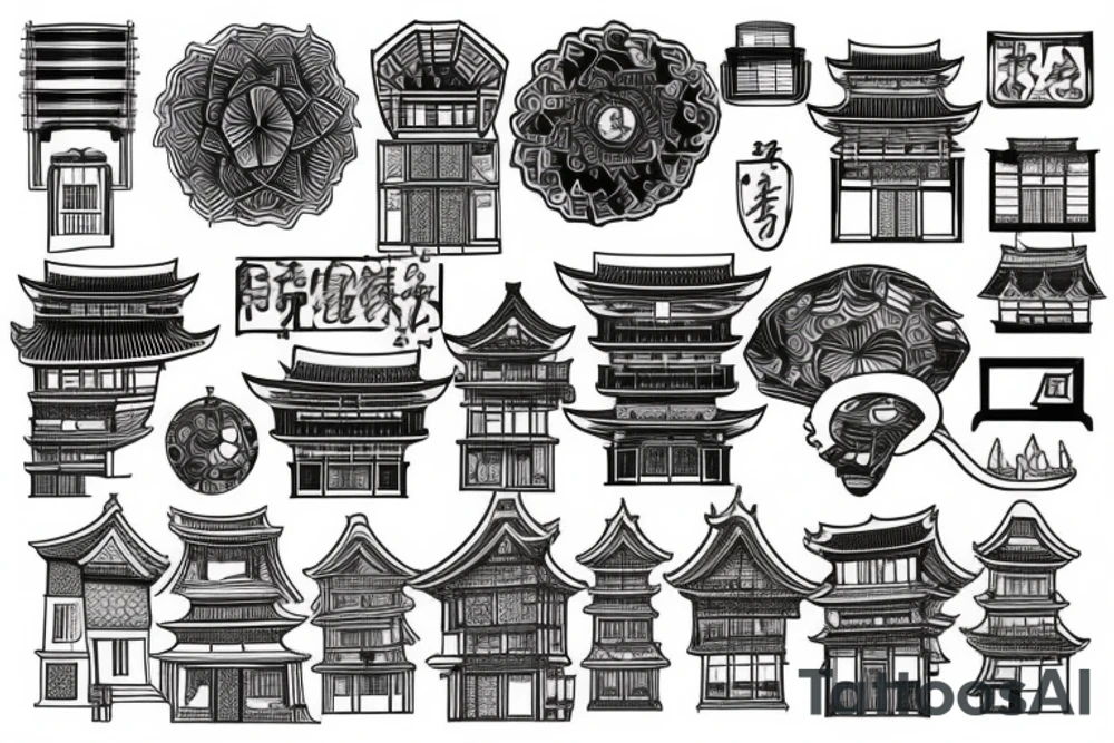 architecture tattoo idea