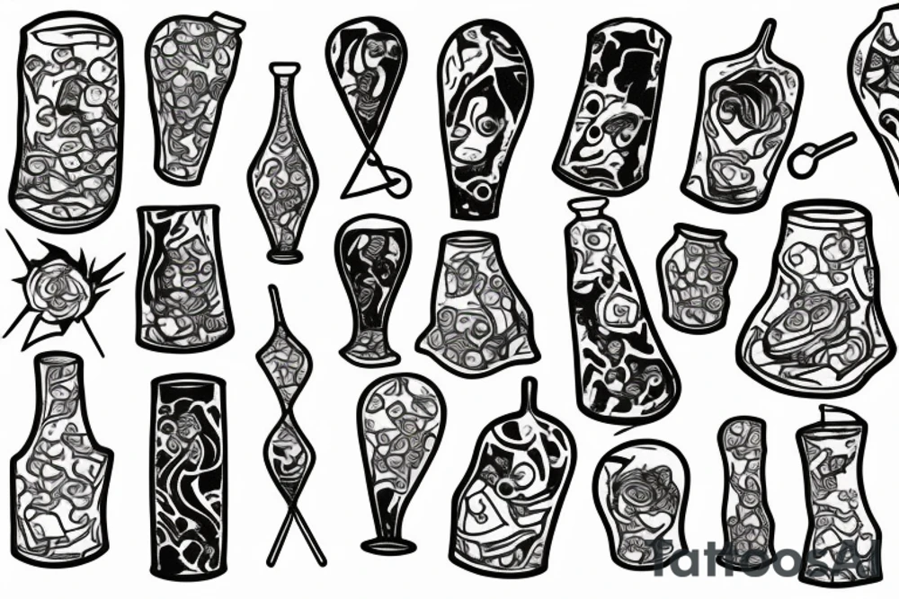 Lava lamp , trippy tattoo idea