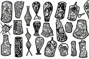 Lava lamp , trippy tattoo idea