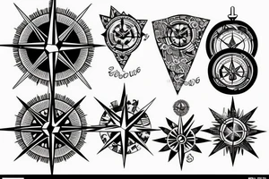 compass tattoo idea