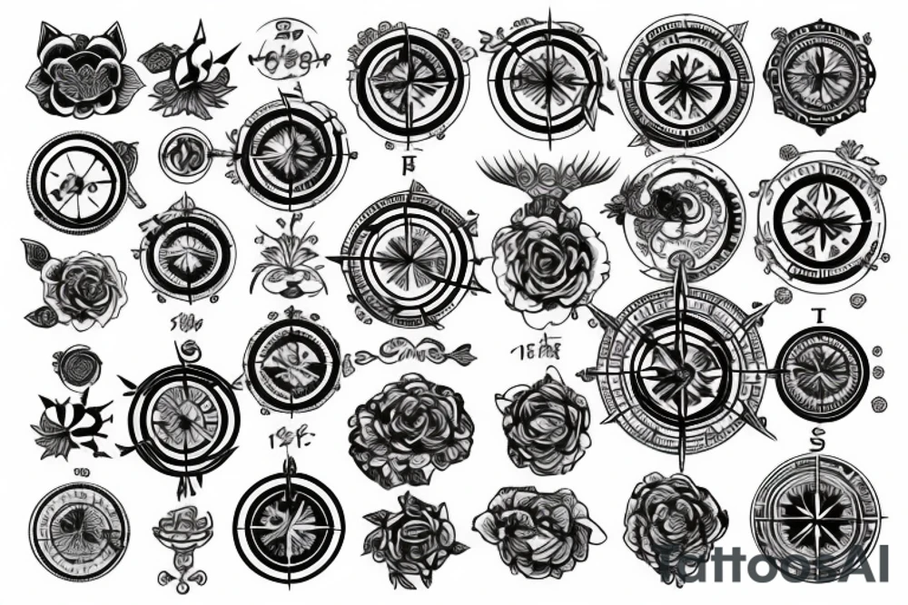 compass tattoo idea
