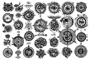 compass tattoo idea