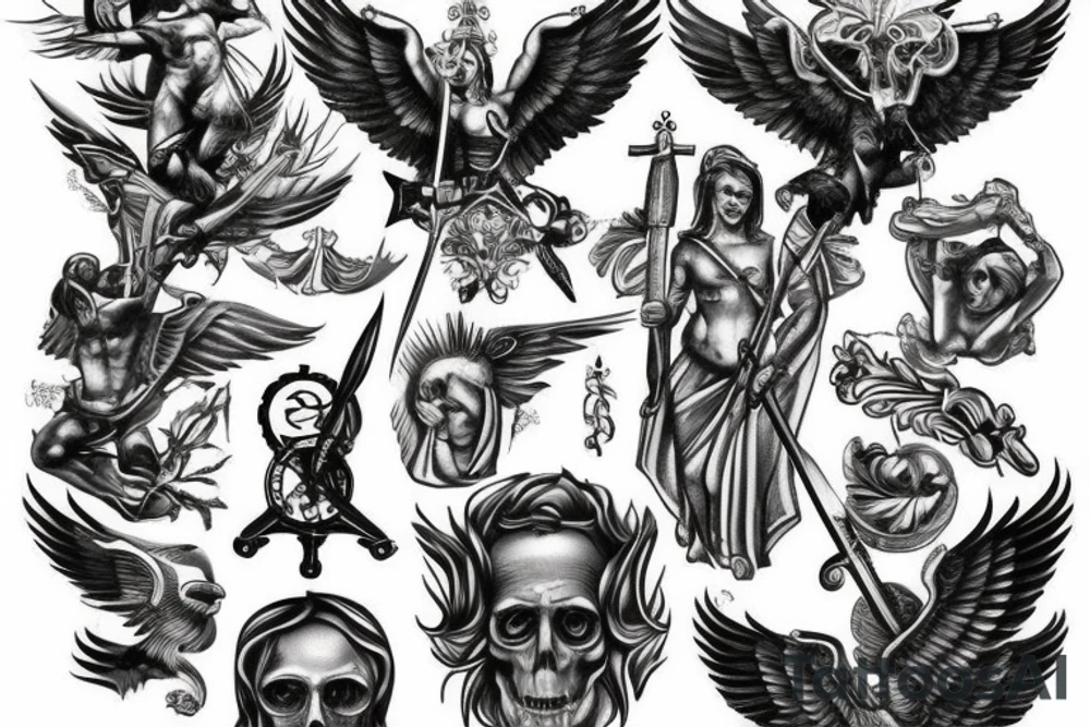 saint michael tattoo idea