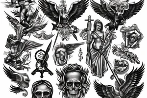 saint michael tattoo idea