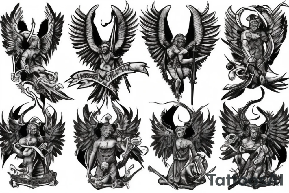 saint michael tattoo idea