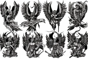 saint michael tattoo idea