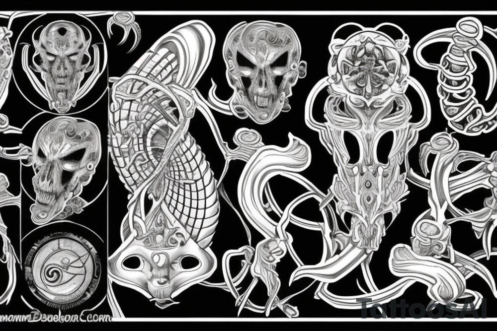 rod of caduceus tattoo idea