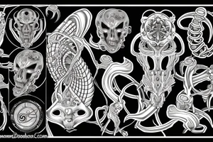 rod of caduceus tattoo idea