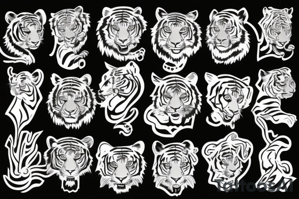 Tiger with a soft soul but strong hearted tattoo idea