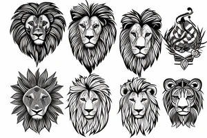 Lion with a soft soul but strong hearted tattoo idea