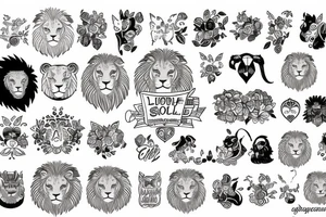 Lion with a soft soul but strong hearted tattoo idea