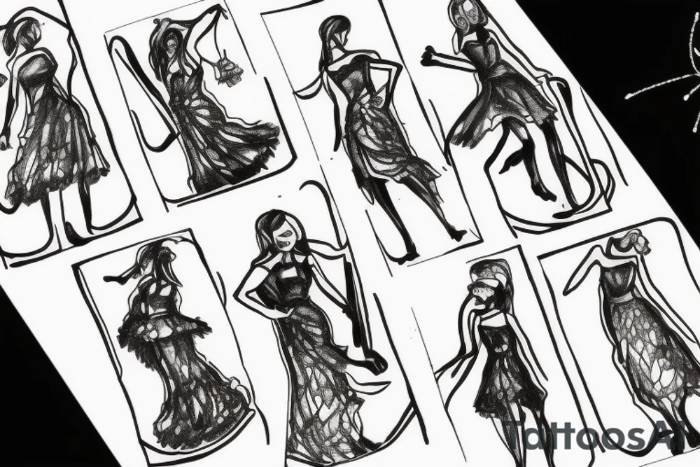 Dancing alone in paris tattoo idea