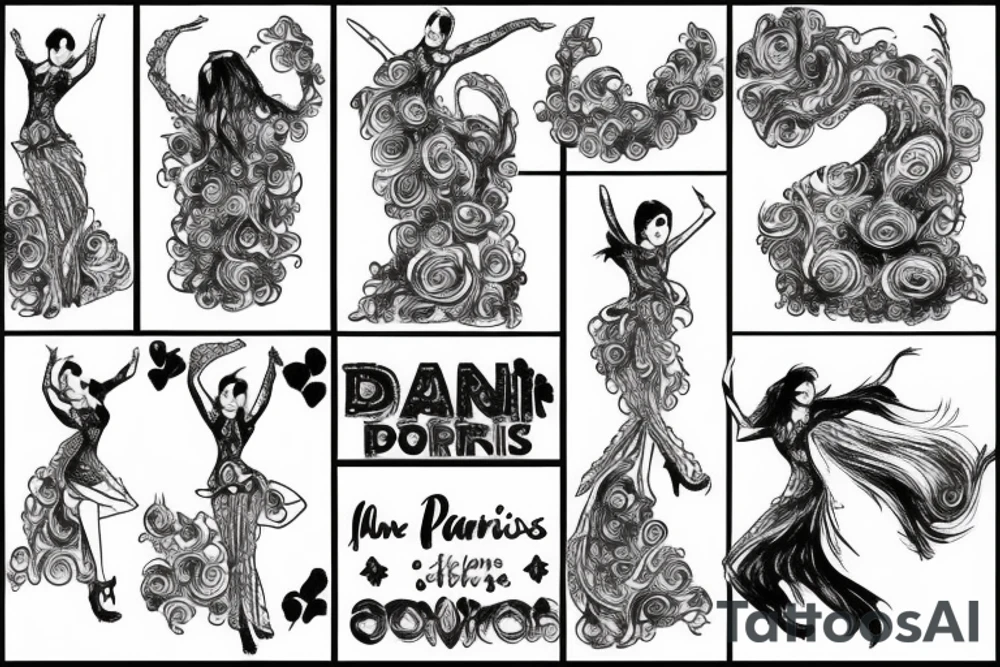 Dancing alone in paris tattoo idea