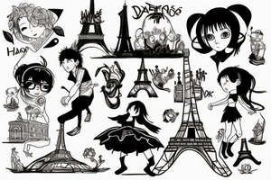 Dancing alone in paris tattoo idea