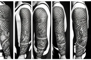 chess pieces on a battle field tattoo idea