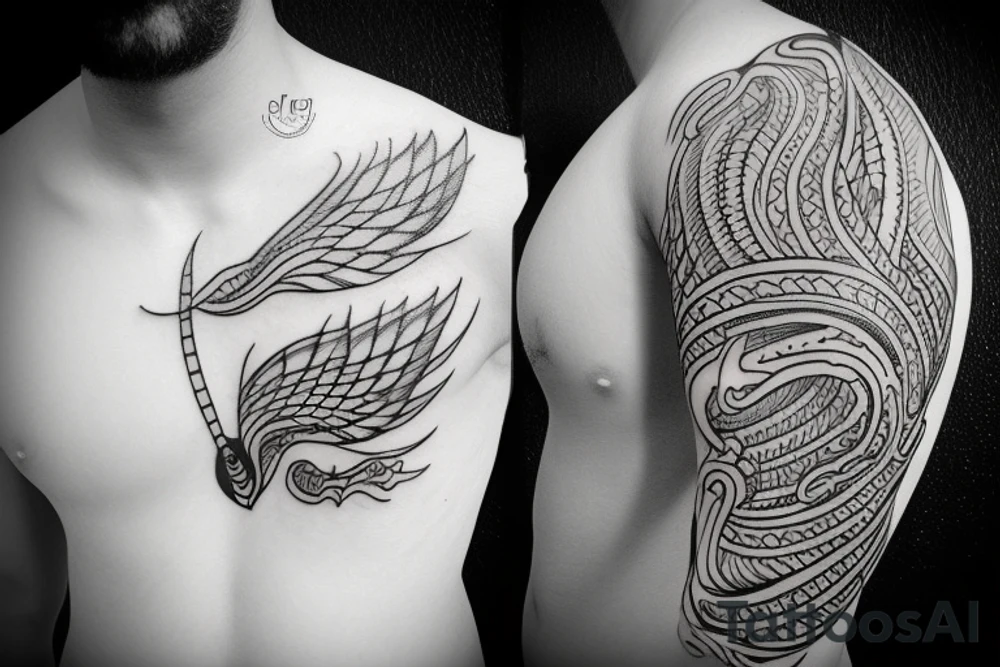 river with name "Priyansh" tattoo idea