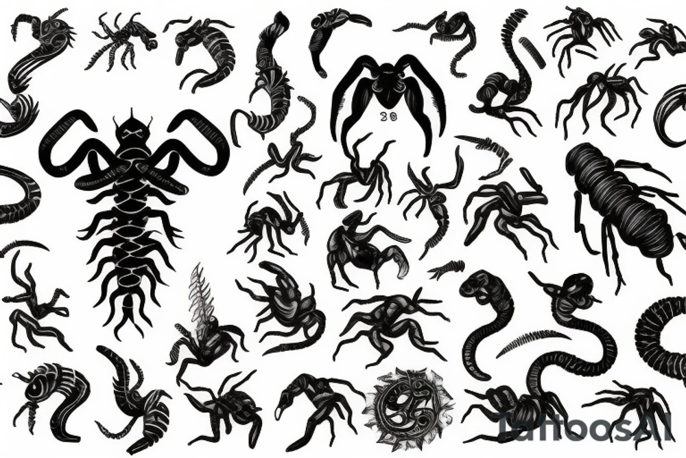 Scorpion zodiac tattoo idea