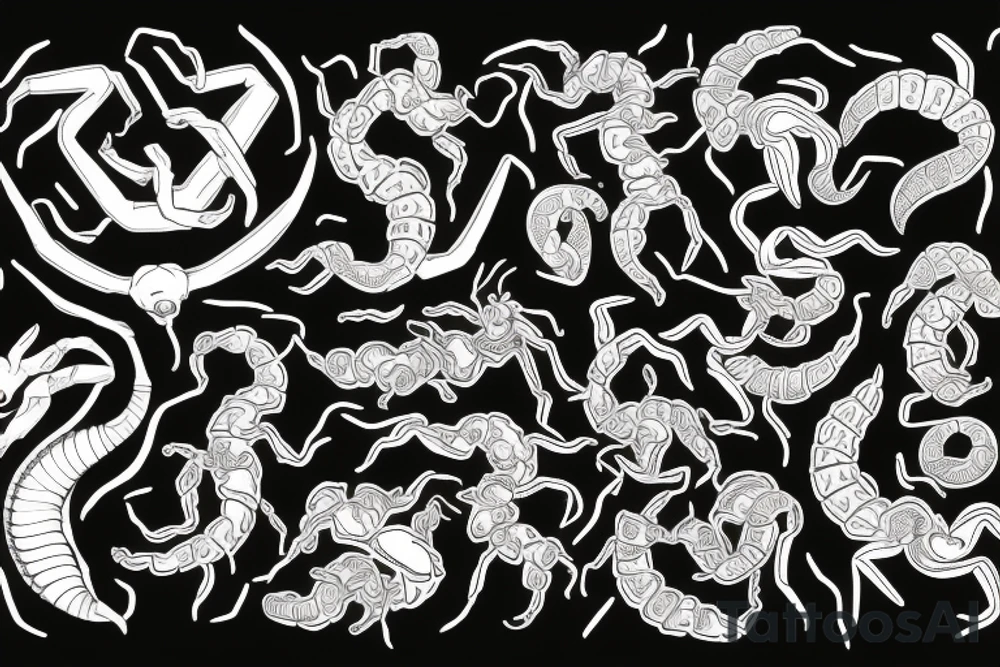 Scorpion zodiac tattoo idea