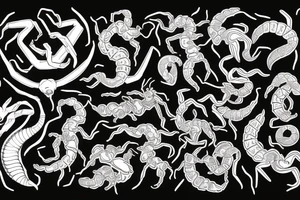 Scorpion zodiac tattoo idea
