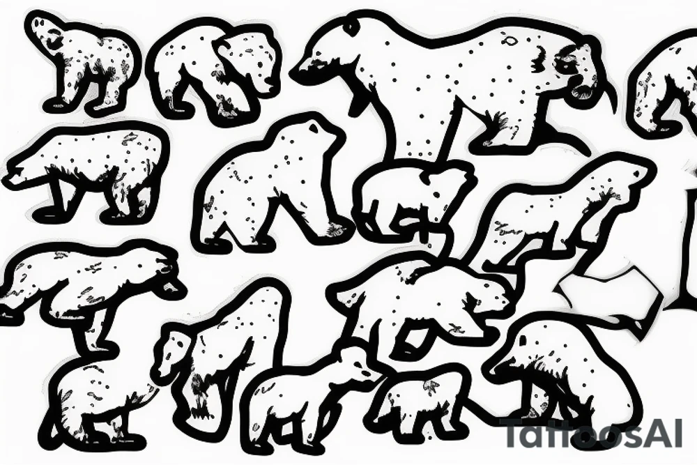 Polar bear tattoo idea