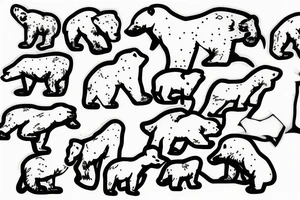 Polar bear tattoo idea