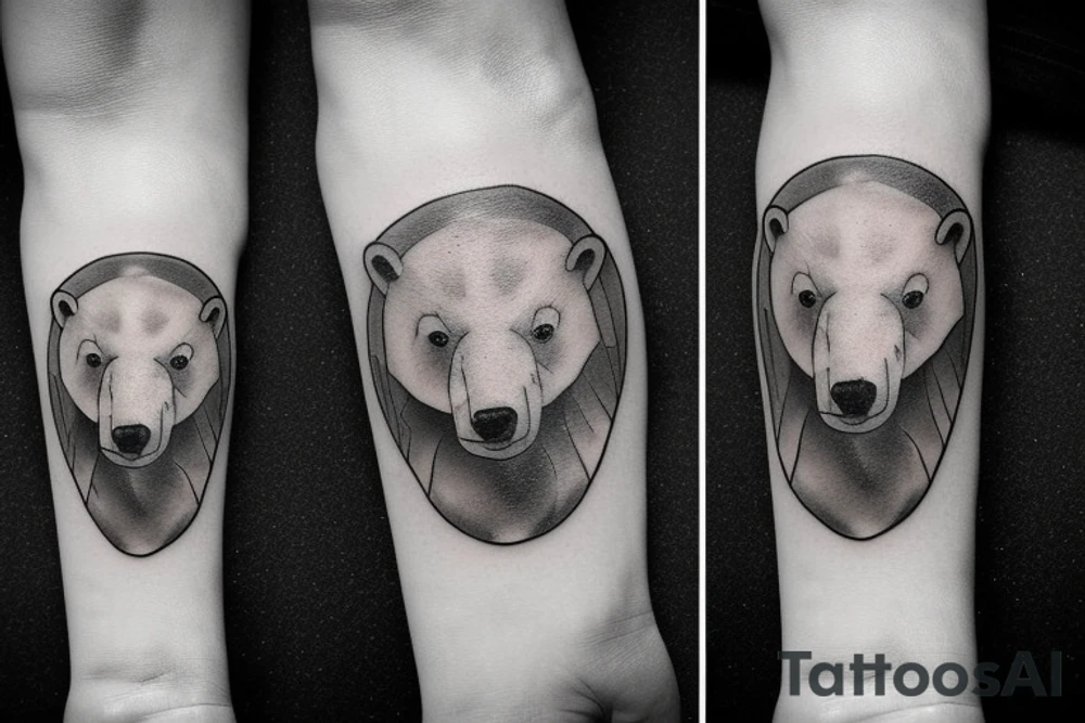 Polar bear tattoo idea