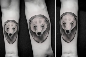 Polar bear tattoo idea