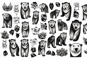 Polar bear tattoo idea