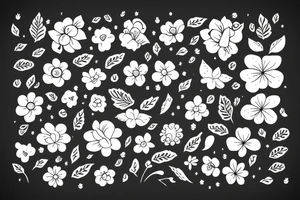 Flower with semicolon tattoo idea