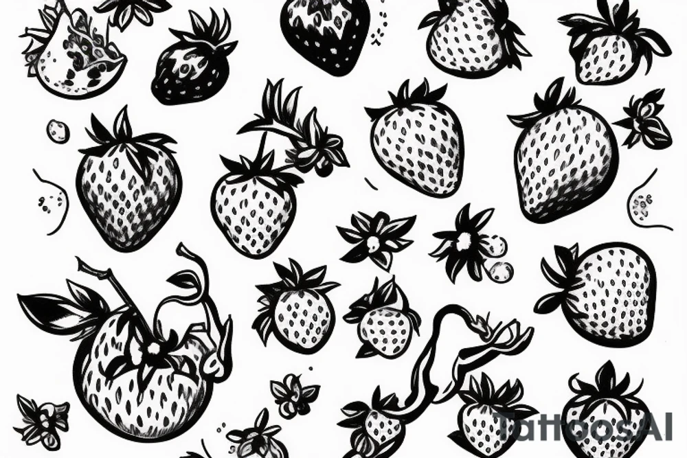 strawberry swing tattoo idea
