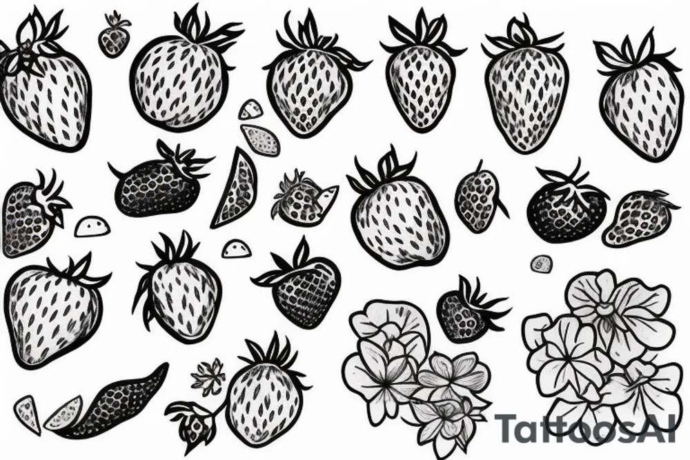 strawberry swing tattoo idea