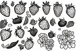 strawberry swing tattoo idea