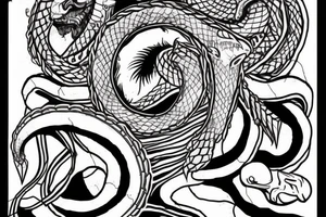 444, ouroboros, marley, ancient egypt,caos tattoo idea