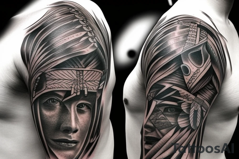 American indian tattoo idea