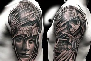 American indian tattoo idea