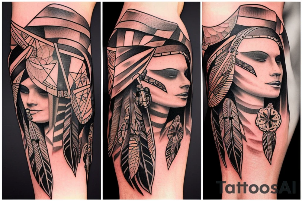 American indian tattoo idea