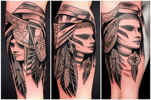 American indian tattoo idea