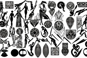 Art deco 1920 tattoo idea