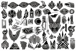 Art deco 1920 tattoo idea