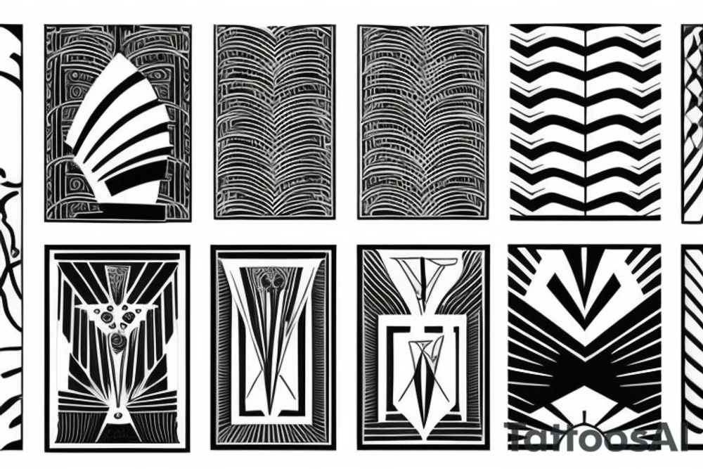 Art deco 1920 tattoo idea