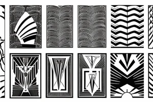 Art deco 1920 tattoo idea