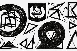 Sisyphus pushing his rock tattoo idea