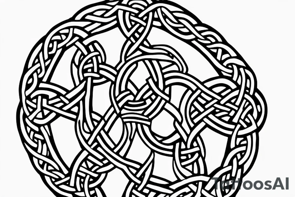 Celtic knot band tattoo idea
