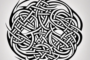 Celtic knot band tattoo idea