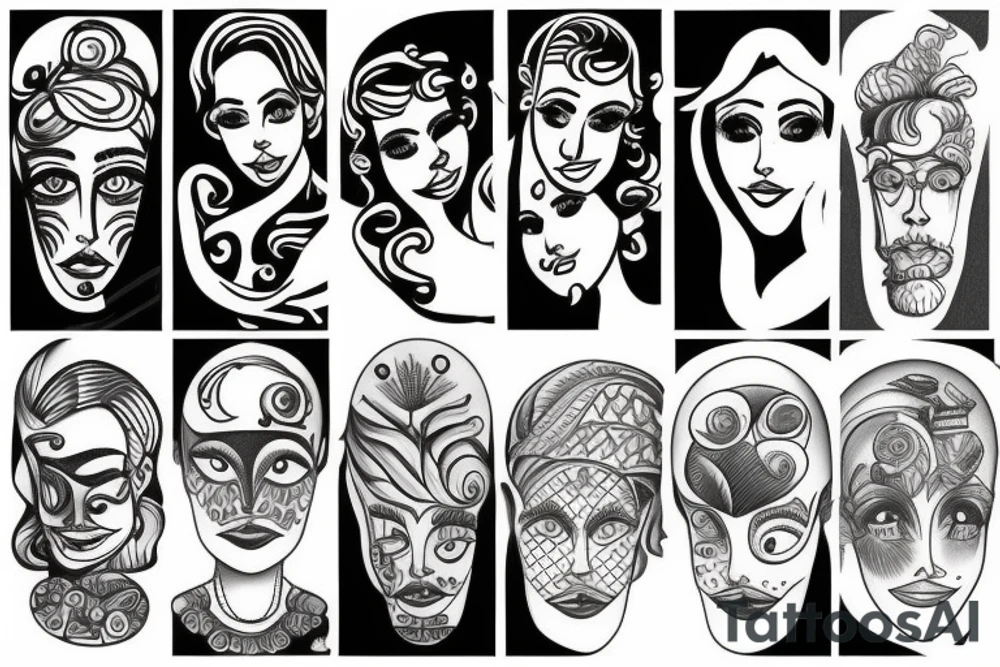 Sailor in ocean tattoo idea