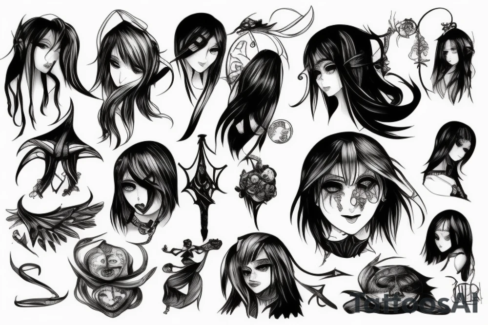 daki from demon slayer tattoo idea