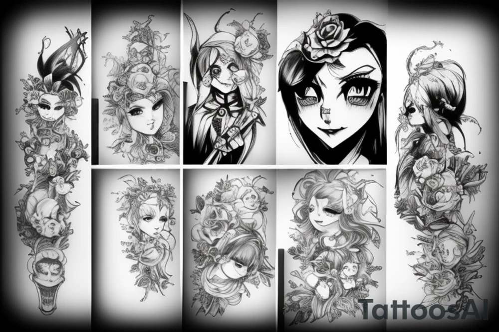 daki from demon slayer tattoo idea