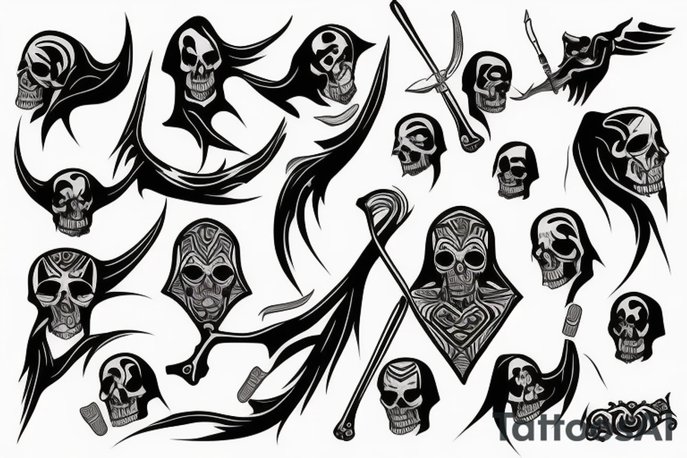 grim reaper tattoo idea