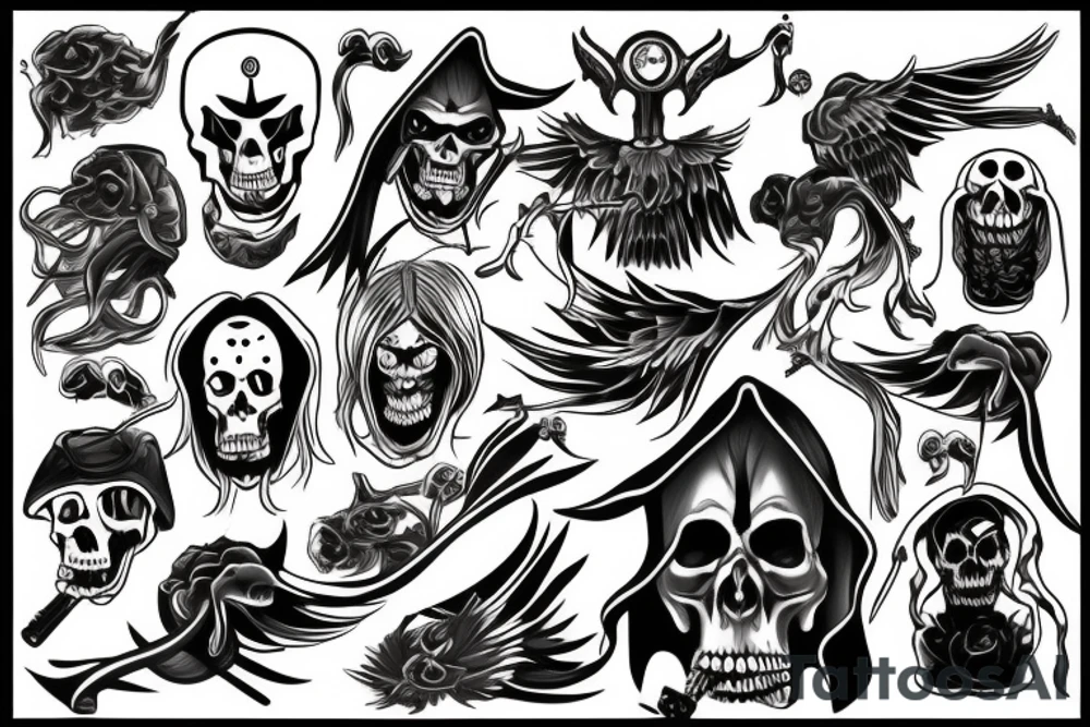 grim reaper tattoo idea